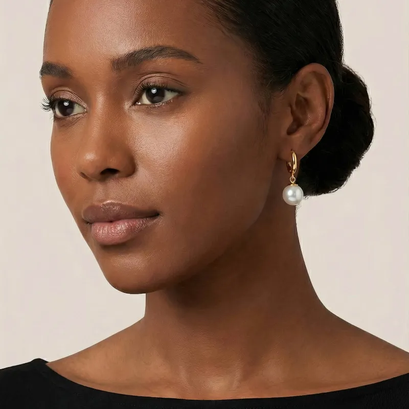 Perla Luxe Drop Hoops 2