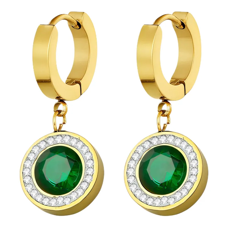 Lumina Spark CZ Drop Hoops 1