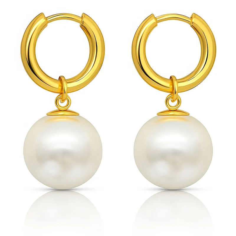Perla Luxe Drop Hoops 1